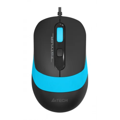 Мышь A4Tech Fstyler FM10 черный/синий оптическая (1600dpi) USB (4but)